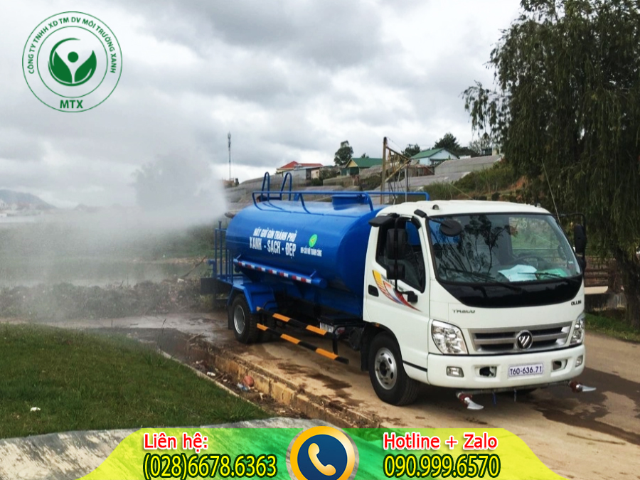 Cho thu&ecirc; xe tưới c&acirc;y