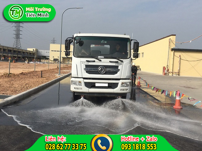 Cho thu&ecirc; xe bồn tưới nước rửa đường Tiến Minh