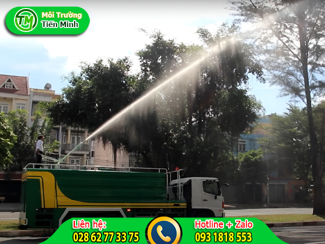 Cho thu&ecirc; xe bồn chở nước tưới c&acirc;y gi&aacute; rẻ