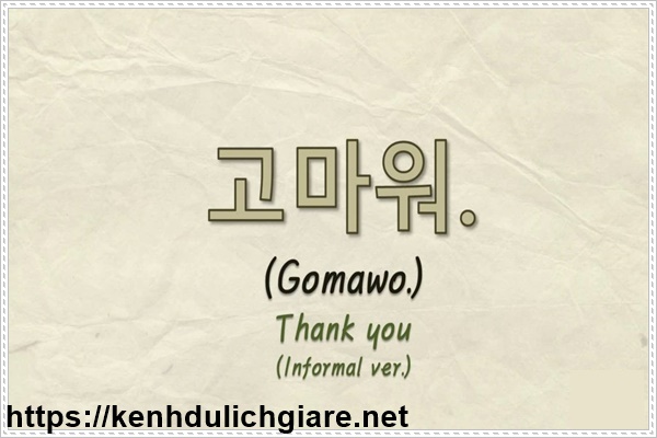 Gomawo l&agrave; c&aacute;ch n&oacute;i cảm ơn bằng tiếng H&agrave;n đơn giản nhất